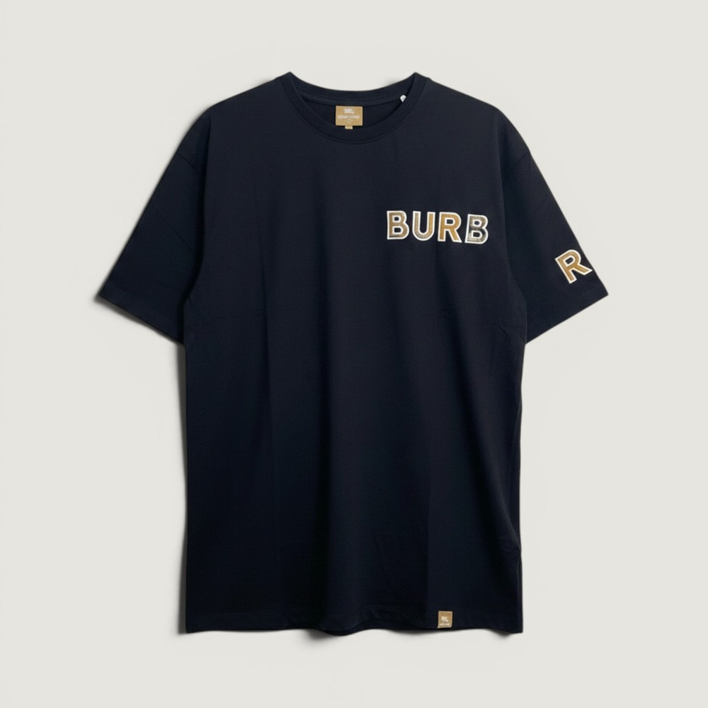 Burberry T-shirt Short Sleeve Logo Graphic Black XL